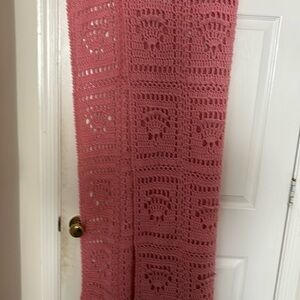 Hand made Pink crocheted blanket